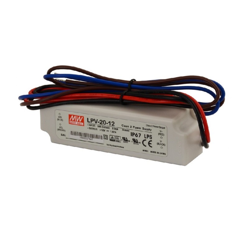 Zasilacz impulsowy LPV 12VDC/20W/1.67A LED