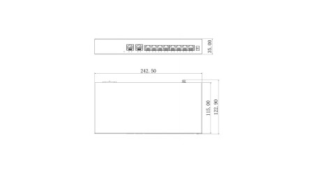 PFS3010-8ET-65 Switch 8 portowy 8xPoE 2xUplink
