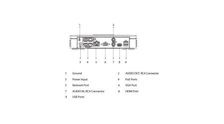 NVR4108-P-4KS2/L Rejestrator sieciowy 8 kanałowy, 4xPoE