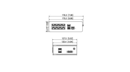 PFS4210-8GT-DP-V2 Zarządzalny Switch 10 portowy 8xPoE 2xSFP
