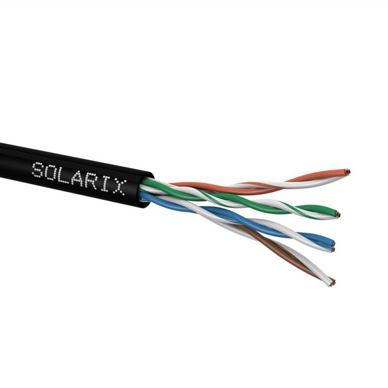 Kabel instalacyjny Solarix CAT5E UTP PE Fca zewnętrzny 305m/box