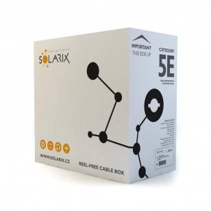 Kabel instalacyjny Solarix CAT5E UTP PE Fca zewnętrzny 305m/box