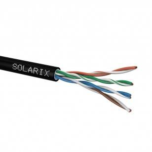 Kabel instalacyjny Solarix CAT5E UTP PE Fca zewnętrzny żelowany 305m/box