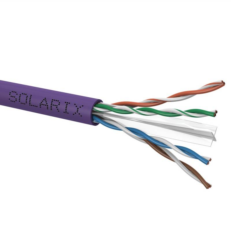 Kabel instalacyjny Solarix CAT6 UTP LSOH Dca s2 d2 a1 500m/szpula