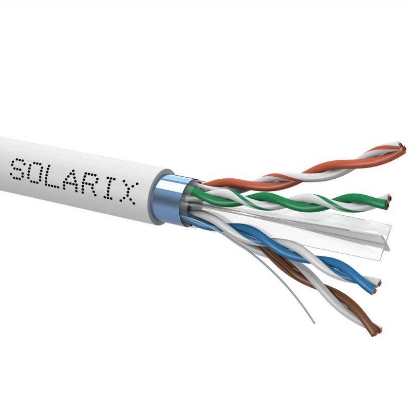 Kabel instalacyjny Solarix CAT6 FTP PVC Eca 500m/szpula