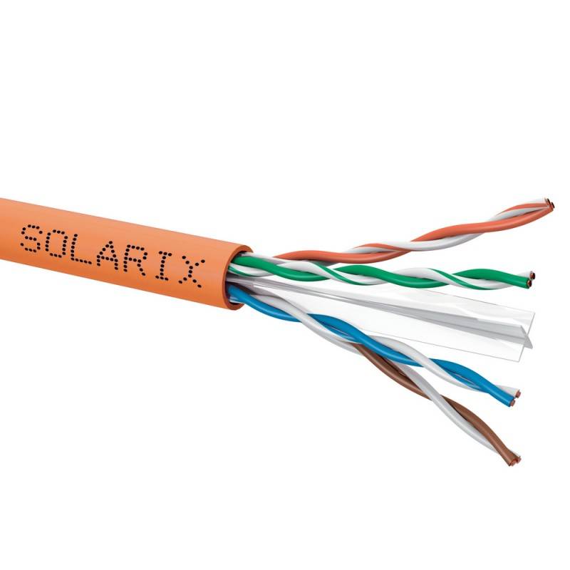 Kabel instalacyjny Solarix CAT6 UTP LSOHFR B2ca s1 d1 a1 500m