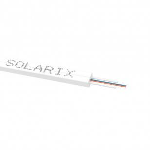 MDIC kabel Solarix 2vl 9/125 3mm LSOH Ec biały, 100m