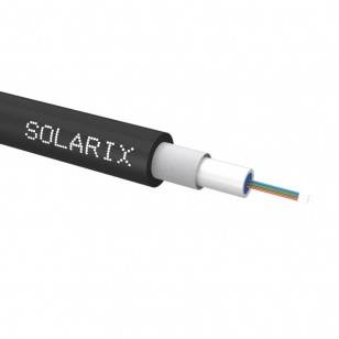 Uniwersalny kabel CLT Solarix LSOH czarny 9/125 SM 4J, 100m