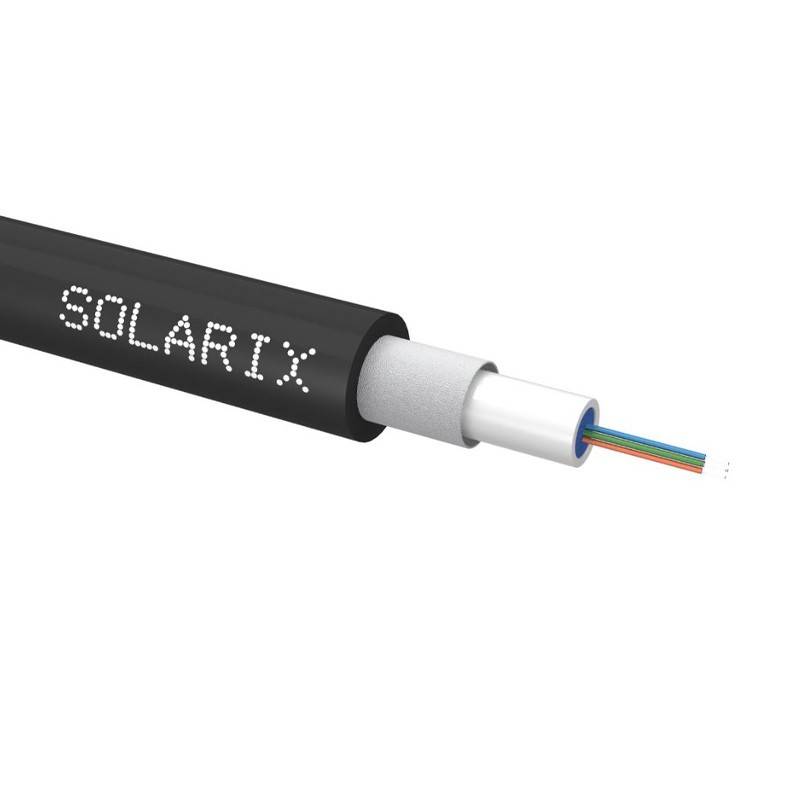 Uniwersalny kabel CLT Solarix LSOH czarny 9/125 SM 8J, 100m