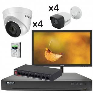Zestaw CCTV - 8 kamer IP 4Mpx mix