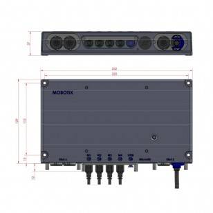 Moduł (korpus) kamery IP do podłączenia maks. 4 modułów funkcjonalnych i optycznych czujników