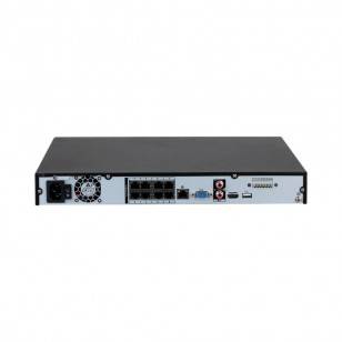 Rejestrator IP 8 kanałowy ze switchem 8xPoE 1U 2xHDD WizSense