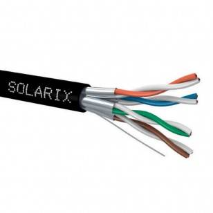 Kabel instalacyjny Solarix CAT6A STP PE Fca ekranowany 500m/szpula