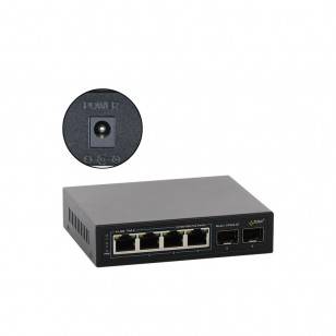 Switch PoE 6-portowy bez zasilacza do 4 kamer IP