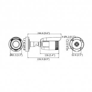 Tubowa kamera IP 4Mpx 2.8-12mm