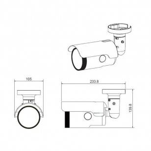 Tubowa kamera sieciowa Move 2Mpx z obiektywem 2.7-12mm IK10