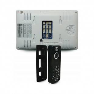 Zestaw wideodomofonu 1080p 7'' WiFi breloki RFID, biały